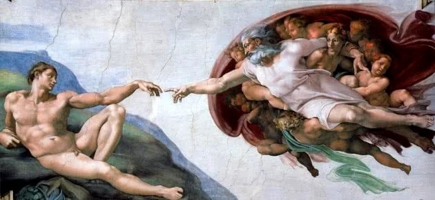 7 Obras mais famosas de Michelangelo - Criação de Adão