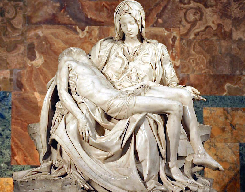 7 Obras mais famosas de Michelangelo - Pietà