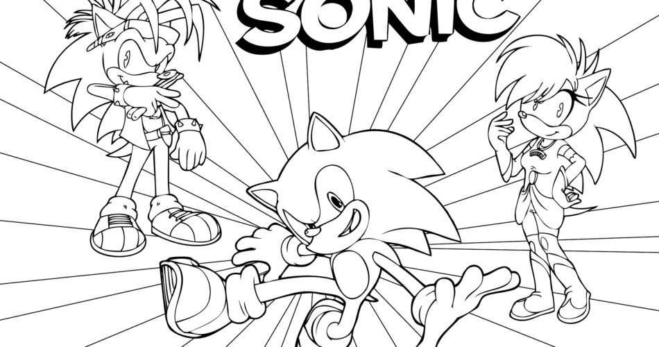 Mais de 30 desenhos de Sonic para colorir
