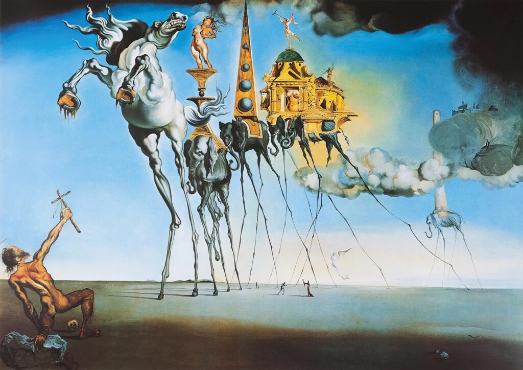 Salvador Dalí - A tentação de Santo Antônio