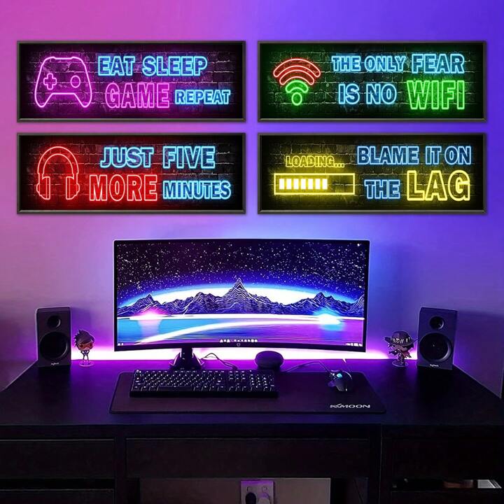 10 Itens obrigatórios para o seu quarto gamer - Decoração em Led RGB